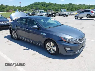 2014 Kia Optima EX z VIN KNAGN4ADXE5066734, wystawiony jako IAAI lot #42351656 z przebiegiem 152 442 mil mil oraz . Historia ofert i sprzedaży dostępna na DreamBid. Obrazek 1.