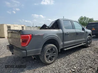 2021 Ford F-150 XL with VIN 1FTFW1E8XMFC22903, listed as a Copart auction lot 57840855 with 66,127 mi miles and Salvage title. Bid and sale history available at DreamBid. Image 3.