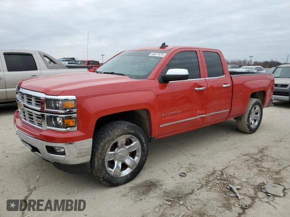 2015 Chevrolet Silverado 1500 LTZ with VIN 1GCVKSEC3FZ358941, listed as a Copart auction lot 44677875 with 157,445 mi miles and Salvage Title. Bid and sale history available at carsss.com. Image 1.