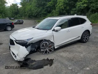 2022 Acura MDX Technology z VIN 5J8YE1H44NL007445, wystawiony jako Copart lot #61653755 z przebiegiem Nie podano mil oraz Szkoda całkowita • Salvage title. Historia ofert i sprzedaży dostępna na DreamBid. Obrazek 1.