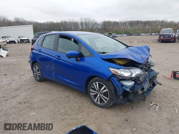 2015 Honda Fit EX-L with VIN 3HGGK5H87FM766816, listed as a IAAI auction lot 41907606 with 1 mi miles. Bid and sale history available at carsss.com. Image 1.