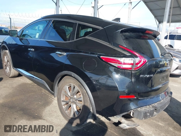 2017 Nissan Murano S z VIN 5N1AZ2MG7HN116402, wystawiony jako IAAI lot #41558286 z przebiegiem 139 829 mil mil oraz . Historia ofert i sprzedaży dostępna na DreamBid. Obrazek 3.