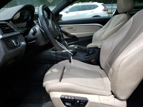 2015 BMW 4 Series 435i with VIN WBA3R1C50FK193213, listed as a Copart auction lot 58164215 with 109,366 mi miles and Salvage title. Bid and sale history available at DreamBid. Image 7.