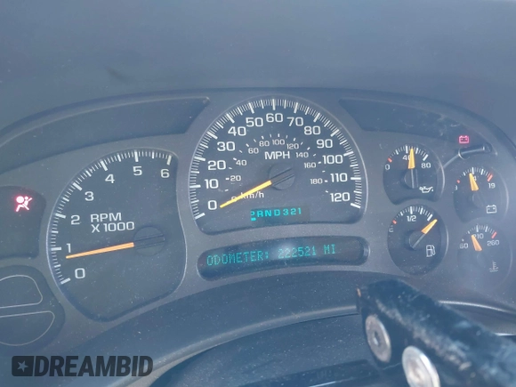 2003 Chevrolet Tahoe LS with VIN 1GNEC13T53R131019, listed as a IAAI auction lot 39673270 with 222,521 mi miles. Bid and sale history available at carsss.com. Image 7.