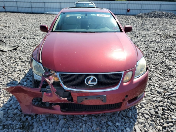 2006 Lexus GS 300 with VIN JTHCH96S360010595, listed as a Copart auction lot 69483564 with 269,331 mi miles and Salvage Title. Bid and sale history available at carsss.com. Image 5.