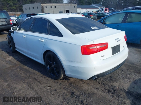 2014 Audi A6 Prestige with VIN WAUHGAFC8EN137457, listed as a IAAI auction lot 41854825 with 37,111 mi miles and . Bid and sale history available at DreamBid. Image 3.