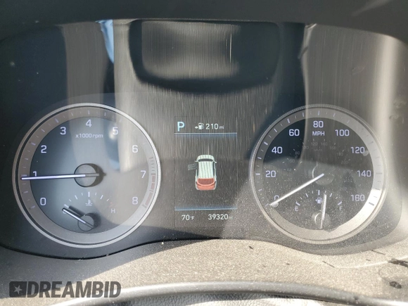 2020 Hyundai Tucson SEL with VIN KM8J3CAL9LU092403, listed as a Copart auction lot 55854525 with 39,320 mi miles and Salvage title. Bid and sale history available at DreamBid. Image 9.