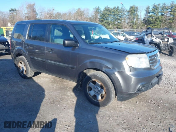 2013 Honda Pilot LX with VIN 5FNYF4H25DB073872, listed as a IAAI auction lot 41901435 with 171,529 mi miles. Bid and sale history available at carsss.com. Image 1.