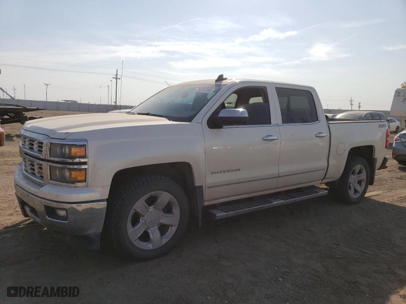2015 Chevrolet Silverado 1500 LTZ with VIN 3GCUKSEJ8FG320597, listed as a Copart auction lot 75502344 with 149,844 mi miles and Salvage Title. Bid and sale history available at carsss.com. Image 1.