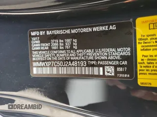 2018 MINI Hardtop Cooper S with VIN WMWXP7C50J2A48193, listed as a Copart auction lot 83591254 with 22,532 mi miles and Salvage Title. Bid and sale history available at DreamBid. Image 12.