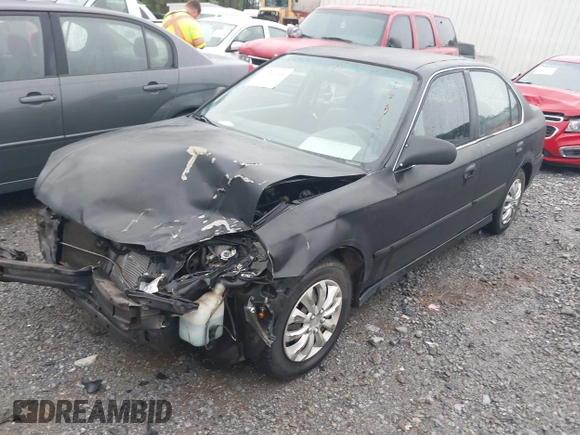 2000 Honda Civic LX with VIN 1HGEJ6674YL005143, listed as a IAAI auction lot 41961215 with 252,818 mi miles. Bid and sale history available at carsss.com. Image 2.