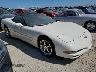 2002 Chevrolet Corvette with VIN 1G1YY32G425126965, listed as a Copart auction lot 75552964 with 0 mi miles and Salvage Title. Bid and sale history available at carsss.com. Image 4.