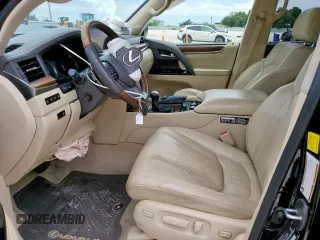2017 Lexus LX 570 with VIN JTJHY7AX1H4227084, listed as a Copart auction lot 60571775 with 118,085 mi miles and Salvage title. Bid and sale history available at DreamBid. Image 7.