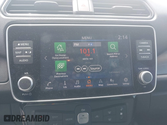 2024 Nissan LEAF SV Plus with VIN 1N4CZ1CV7PC562041, listed as a IAAI auction lot 42142283 with 8,580 mi miles and . Bid and sale history available at DreamBid. Image 18.