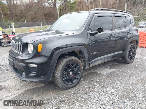2020 Jeep Renegade Latitude with VIN ZACNJBBB0LPL10528, listed as a IAAI auction lot 41869827 with 36,765 mi miles and . Bid and sale history available at DreamBid. Image 2.