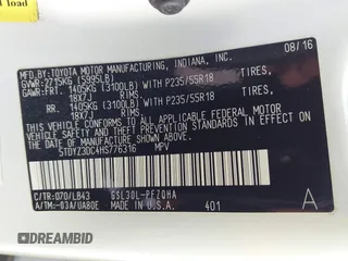 2017 Toyota Sienna XLE Auto Access Seat with VIN 5TDYZ3DC4HS776316, listed as a IAAI auction lot 42096706 with Not provided miles and . Bid and sale history available at DreamBid. Image 9.