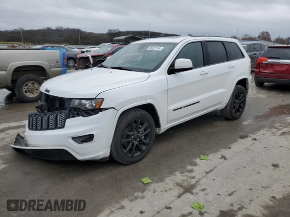 2022 Jeep Grand Cherokee WK Laredo X with VIN 1C4RJFAGXNC145717, listed as a Copart auction lot 85322194 with 19,262 mi miles and Salvage Title. Bid and sale history available at carsss.com. Image 1.