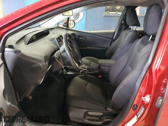 2017 Toyota Prius Two with VIN JTDKBRFU5H3567123, listed as a Copart auction lot 54506675 with 49,595 mi miles and Salvage Title. Bid and sale history available at carsss.com. Image 7.