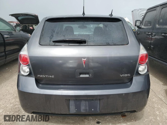 2009 Pontiac Vibe w/1SA with VIN 5Y2SP67839Z469921, listed as a Copart auction lot 76682404 with 0 mi miles and Non Repairable. Bid and sale history available at carsss.com. Image 6.