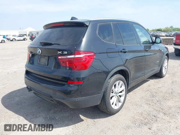 2015 BMW X3 sDrive28i with VIN 5UXWZ7C51F0M82937, listed as a IAAI auction lot 42028655 with 122,969 mi miles and . Bid and sale history available at DreamBid. Image 4.