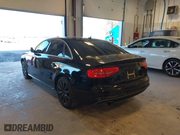 2015 Audi A4 Premium with VIN WAUBFAFL2FN044377, listed as a IAAI auction lot 41230721 with 144,942 mi miles. Bid and sale history available at carsss.com. Image 3.