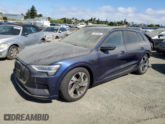 2022 Audi e-tron Premium with VIN WA1AAAGE0NB026001, listed as a Copart auction lot 57532563 with 0 mi miles. Bid and sale history available at carsss.com. Image 1.