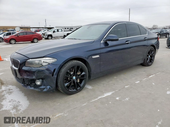 2016 BMW 5 Series 535i with VIN WBA5B1C54GG129662, listed as a Copart auction lot 46103635 with 165,552 mi miles and Clean Title. Bid and sale history available at carsss.com. Image 1.
