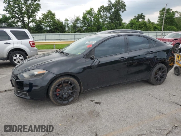 2013 Dodge Dart SXT with VIN 1C3CDFBA0DD289443, listed as a Copart auction lot 57347065 with 193,352 mi miles and Salvage title. Bid and sale history available at DreamBid. Image 1.