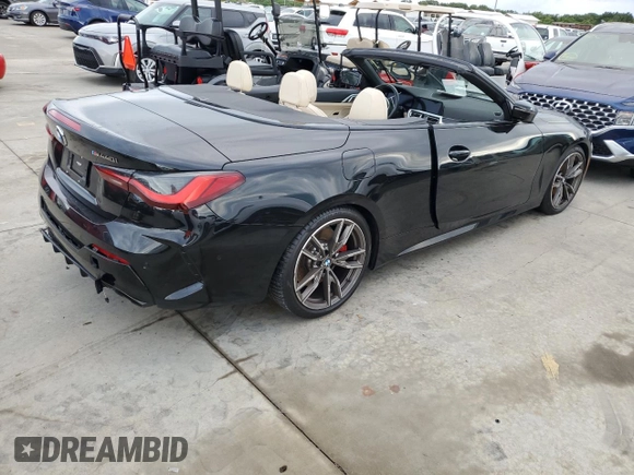 2023 BMW 4 Series M440i with VIN WBA53AT0XPCM20465, listed as a Copart auction lot 74537094 with 5,216 mi miles and Non Repairable. Bid and sale history available at DreamBid. Image 3.