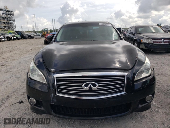 2013 Infiniti M with VIN JN1BY1AP8DM510147, listed as a Copart auction lot 58264055 with Not provided miles and Salvage title. Bid and sale history available at DreamBid. Image 5.