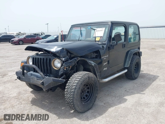 1999 Jeep Wrangler Sport z VIN 1J4FY19S0XP471848, wystawiony jako IAAI lot #42264563 z przebiegiem 280 121 mil mil oraz . Historia ofert i sprzedaży dostępna na DreamBid. Obrazek 2.