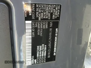 2023 Mercedes-Benz Sprinter with VIN W1W4NCVYXPT121618, listed as a Copart auction lot 82211324 with 12,656 mi miles and Salvage Title. Bid and sale history available at DreamBid. Image 14.