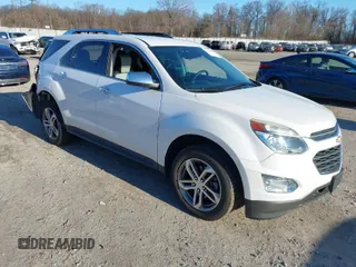 2016 Chevrolet Equinox LTZ with VIN 2GNALDEK9G1156539, listed as a IAAI auction lot 41639416 with 61,039 mi miles. Bid and sale history available at carsss.com. Image 1.