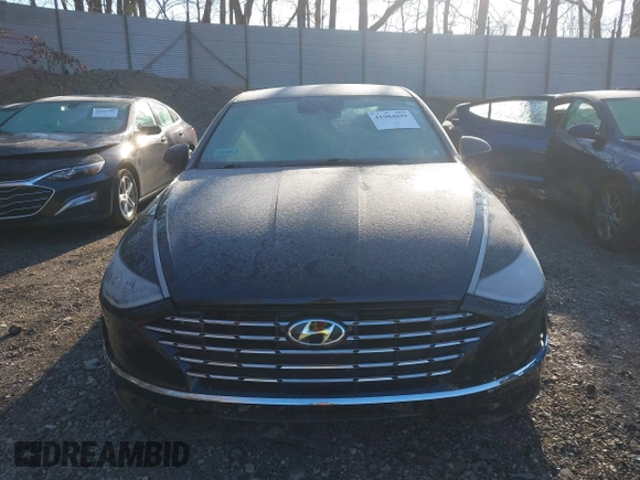2022 Hyundai Sonata Hybrid Blue with VIN KMHL24JJ5NA041548, listed as a IAAI auction lot 41984039 with 29,281 mi miles. Bid and sale history available at carsss.com. Image 13.