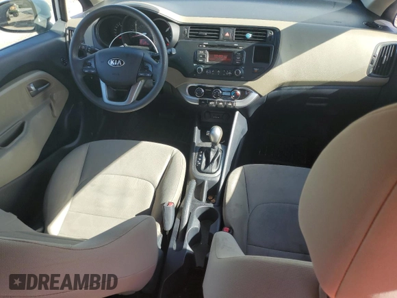 2015 Kia Rio LX with VIN KNADM4A38F6436457, listed as a Copart auction lot 68740994 with 87,474 mi miles and Salvage Title. Bid and sale history available at carsss.com. Image 8.
