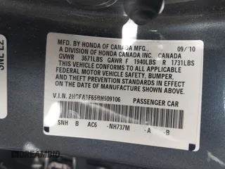 2011 Honda Civic LX-S z VIN 2HGFA1F65BH509106, wystawiony jako IAAI lot #41989765 z przebiegiem 144 790 mil mil oraz . Historia ofert i sprzedaży dostępna na DreamBid. Obrazek 9.