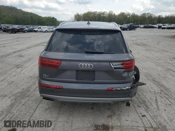 2019 Audi Q7 Premium Plus with VIN WA1LHAF73KD033550, listed as a Copart auction lot 54977045 with 51,044 mi miles and Salvage title. Bid and sale history available at DreamBid. Image 6.