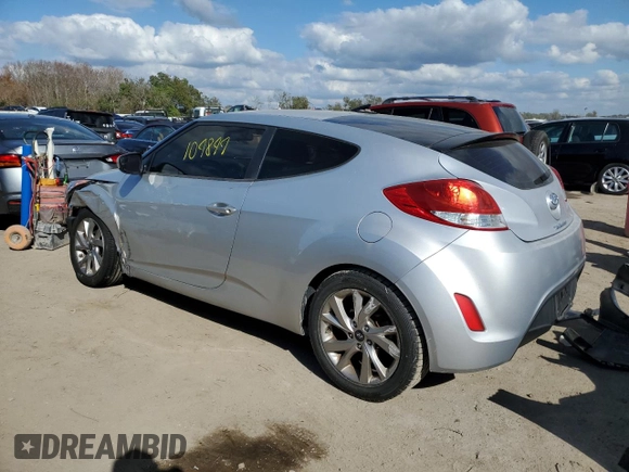 2017 Hyundai Veloster with VIN KMHTC6AD8HU305805, listed as a Copart auction lot 39634893 with 109,899 mi miles. Bid and sale history available at carsss.com. Image 2.