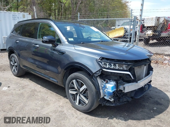 2021 Kia Sorento EX with VIN 5XYRHDLF7MG058307, listed as a IAAI auction lot 42124729 with 81,861 mi miles and . Bid and sale history available at DreamBid. Image 1.