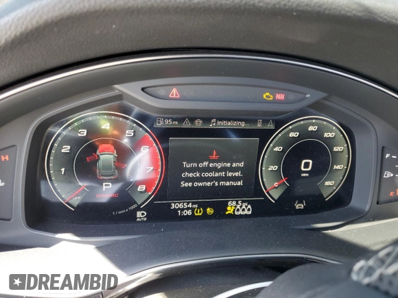 2024 Audi SQ8 Premium Plus with VIN WA1AWBF19RD005714, listed as a Copart auction lot 47320035 with 30,654 mi miles and Salvage Title. Bid and sale history available at DreamBid. Image 9.