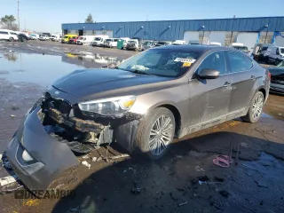 2014 Kia Cadenza Premium with VIN KNALN4D72E5164290, listed as a Copart auction lot 46880435 with Not Provided miles and Salvage Title. Bid and sale history available at DreamBid. Image 1.