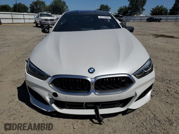 2023 BMW 8 Series M850i z VIN WBAGV8C0XPCK39846, wystawiony jako Copart lot #61173594 z przebiegiem Nie podano mil oraz Szkoda całkowita • Salvage title. Historia ofert i sprzedaży dostępna na DreamBid. Obrazek 5.
