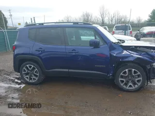 2018 Jeep Renegade Latitude with VIN ZACCJABB8JPG83883, listed as a IAAI auction lot 41940718 with 57,688 mi miles. Bid and sale history available at carsss.com. Image 13.