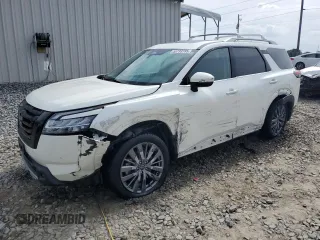 2022 Nissan Pathfinder SL with VIN 5N1DR3CD9NC223954, listed as a Copart auction lot 55733195 with 60,573 mi miles and Salvage title. Bid and sale history available at DreamBid. Image 1.