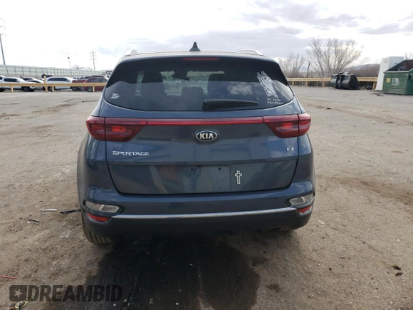 2020 Kia Sportage EX with VIN KNDPN3AC2L7811451, listed as a Copart auction lot 44063095 with 96,841 mi miles and Salvage title. Bid and sale history available at DreamBid. Image 6.