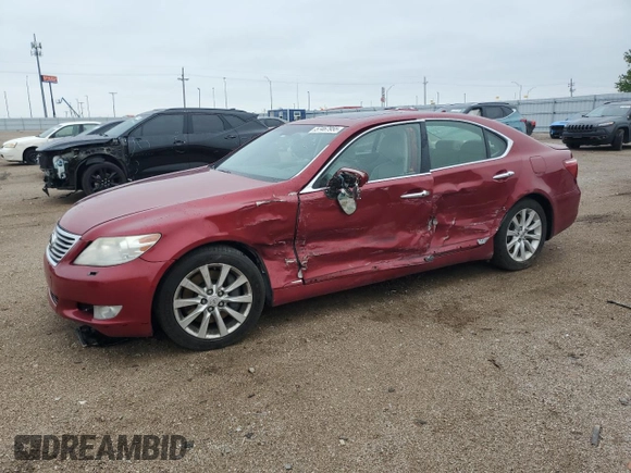 2011 Lexus LS 460 with VIN JTHCL5EF6B5012415, listed as a Copart auction lot 57467955 with Not provided miles and Salvage title. Bid and sale history available at DreamBid. Image 1.