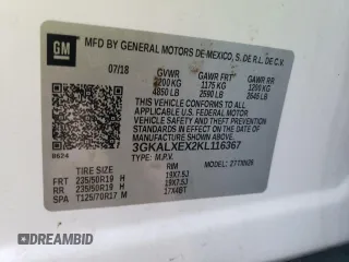 2019 GMC Terrain Denali with VIN 3GKALXEX2KL116367, listed as a Copart auction lot 85319184 with 178,516 mi miles and Salvage Title. Bid and sale history available at DreamBid. Image 13.