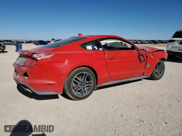 2021 Ford Mustang EcoBoost with VIN 1FA6P8TH1M5104307, listed as a Copart auction lot 87019244 with 0 mi miles and Salvage Title. Bid and sale history available at carsss.com. Image 3.