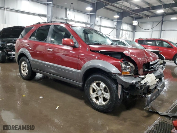 2007 Kia Sorento EX with VIN KNDJC736X75693936, listed as a Copart auction lot 85517424 with 123,428 mi miles and Salvage Title. Bid and sale history available at carsss.com. Image 4.