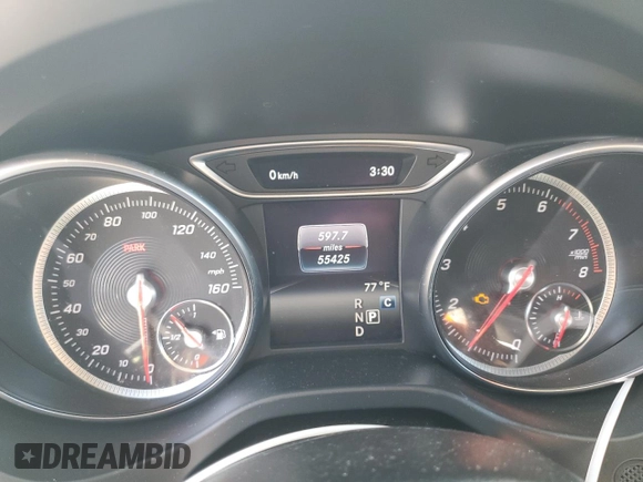 2019 Mercedes-Benz CLA 250 with VIN WDDSJ4EB0KN720871, listed as a Copart auction lot 55723035 with 55,425 mi miles and Salvage Title. Bid and sale history available at DreamBid. Image 9.